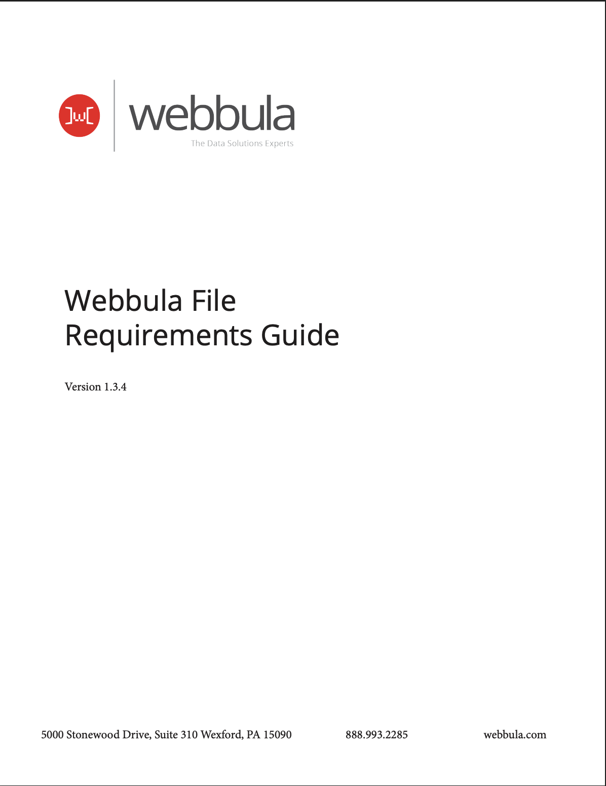 Download Webbula File Requirements Guide